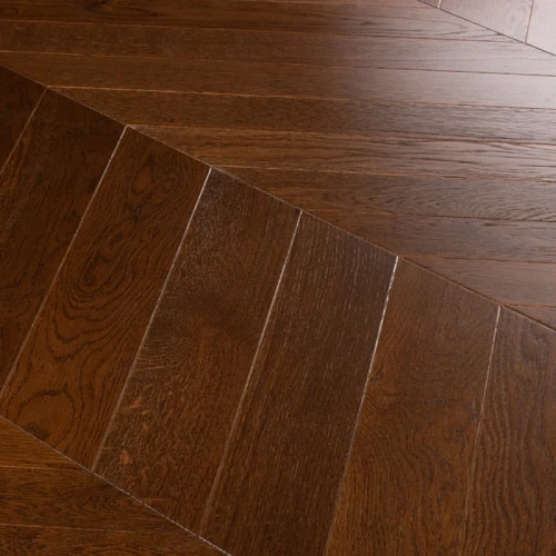 ДУБ РУСТИК ТАБАК 60° ИНЖЕНЕРНАЯ ДОСКА LAB ARTE ФРАНЦУЗСКАЯ ЁЛКА CHEVRON для пола